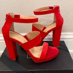 Statement red block heel!